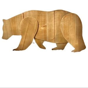 The Spring Shop Wooden Bear Wall Decor